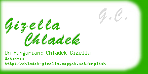 gizella chladek business card